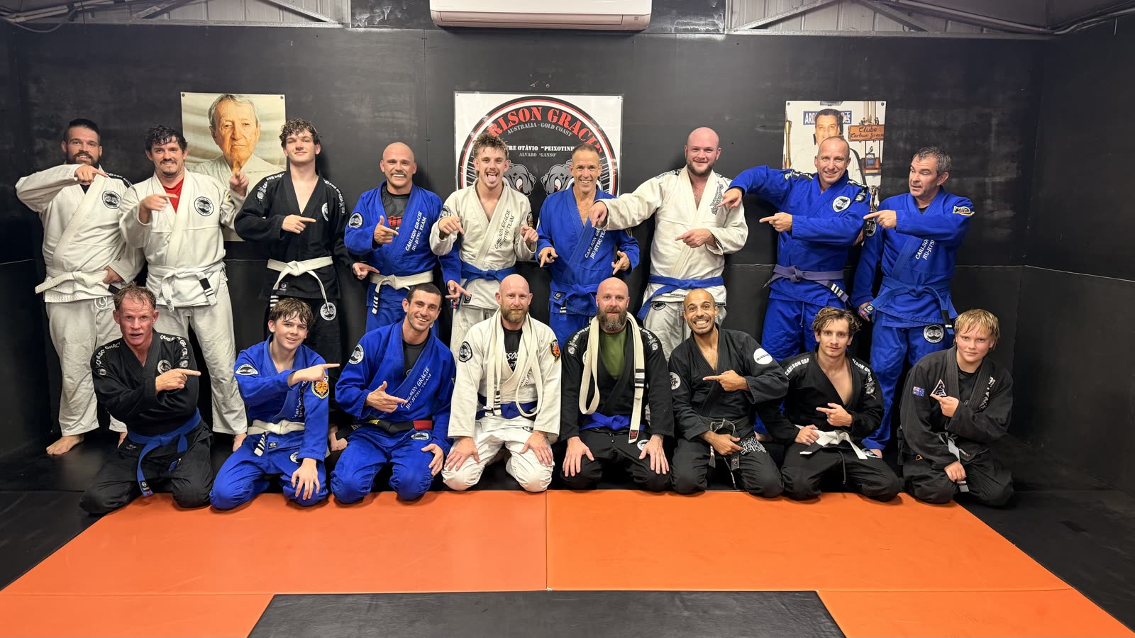 CGR Redlands members doing the team hand sign